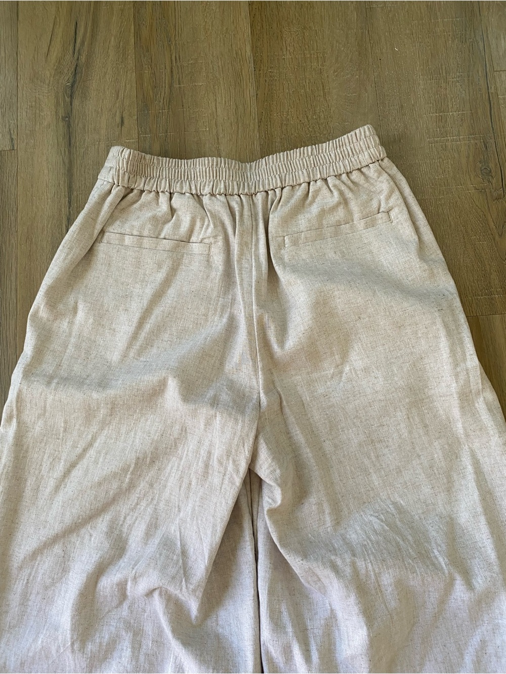 Banana Republic Beige Wide-Leg Cropped Pants - Picture 6 of 7